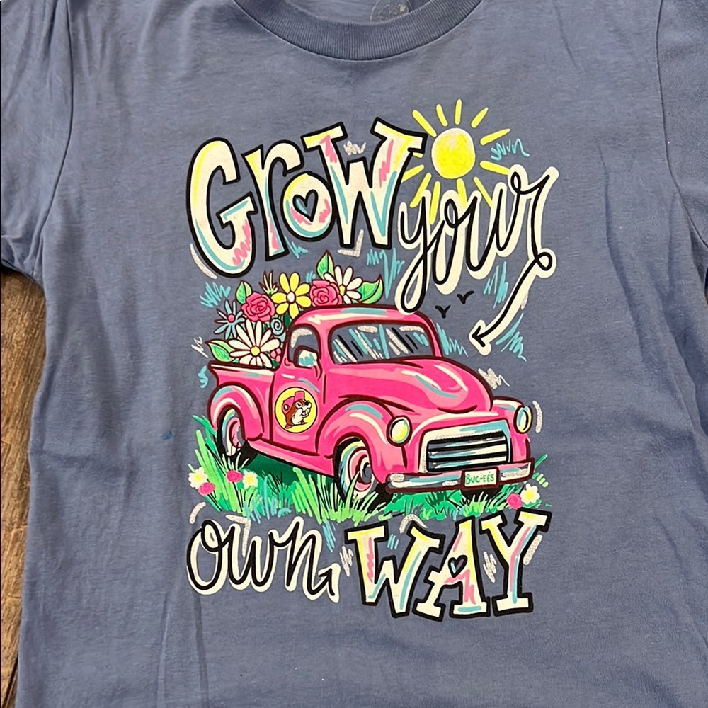 Blue Retro Graphic Short Sleeve Tee - Picture 2 of 11